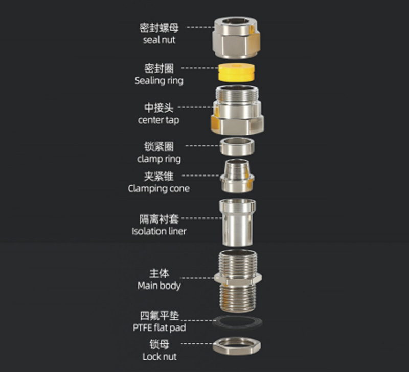 Explosion Proof Armored Double Sealing Cable Gland