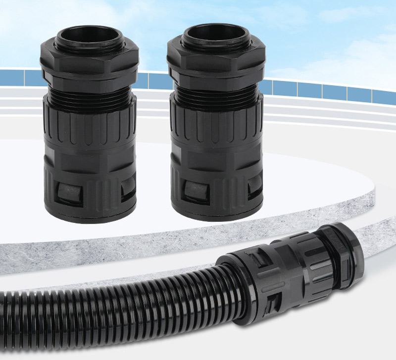 Corrugated Conduit Double Fixed Connector